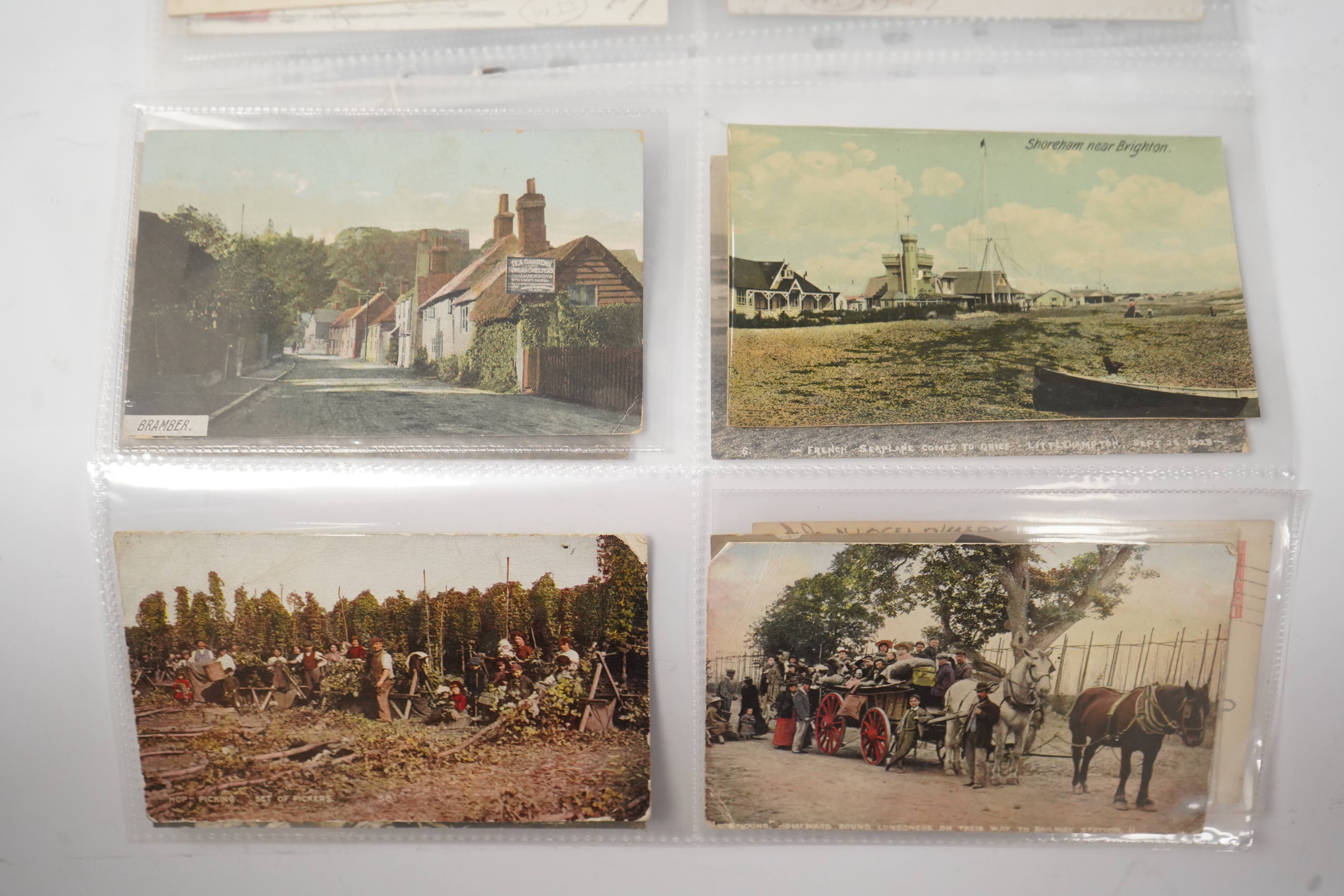 Shoreham by Sea & Environs; a group of sixty nine vintage postcards, mostly pre WW1 topography